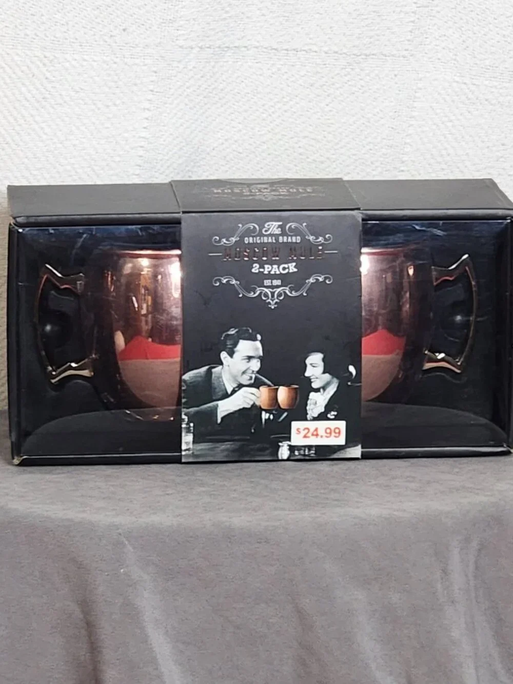 Silver One Intl. The Original Brand SS Food Safe 19oz Moscow Mule Drink Mugs 2pk